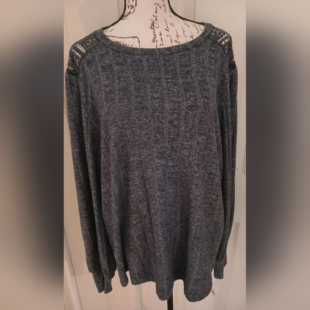 5/$25 NWT Zac & Rachel Navy Blazer Heather Sweater
